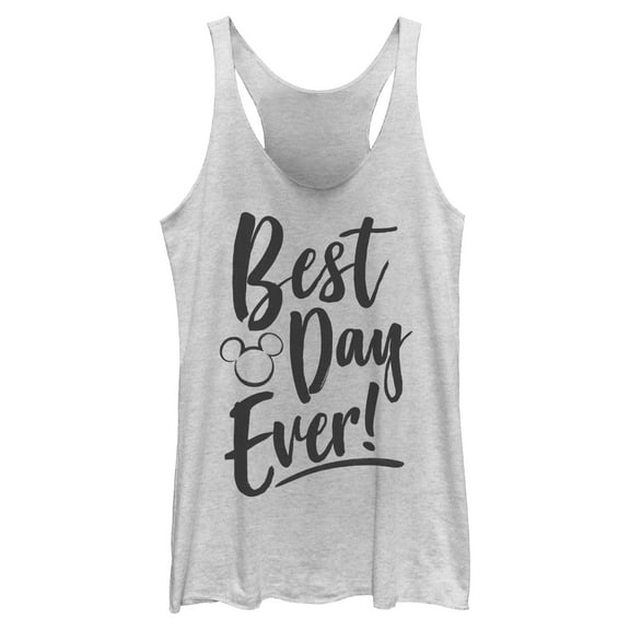 Womens Mickey & Friends Best Day Ever Racerback Tank