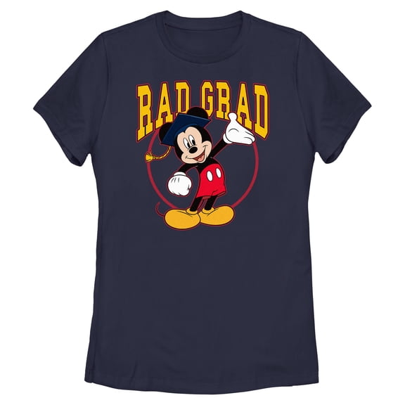 Womens Mickey & Friends Congrats Rad Graduate T Shirt