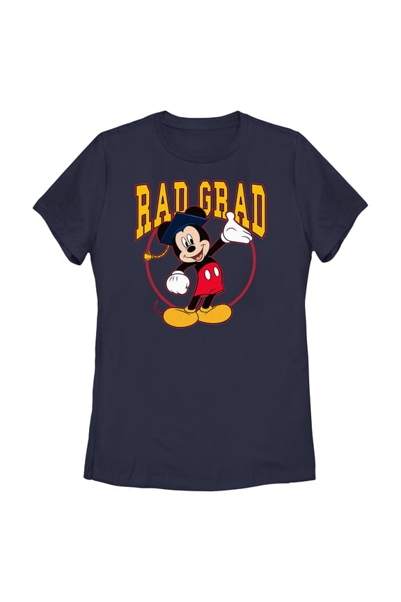 Womens Mickey & Friends Congrats Rad Graduate T Shirt