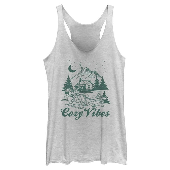 Womens Mickey & Friends Cozy Vibes Cabin Racerback Tank