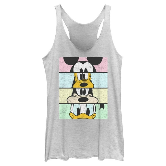 Womens Mickey & Friends Cropped Portraits Racerback Tank