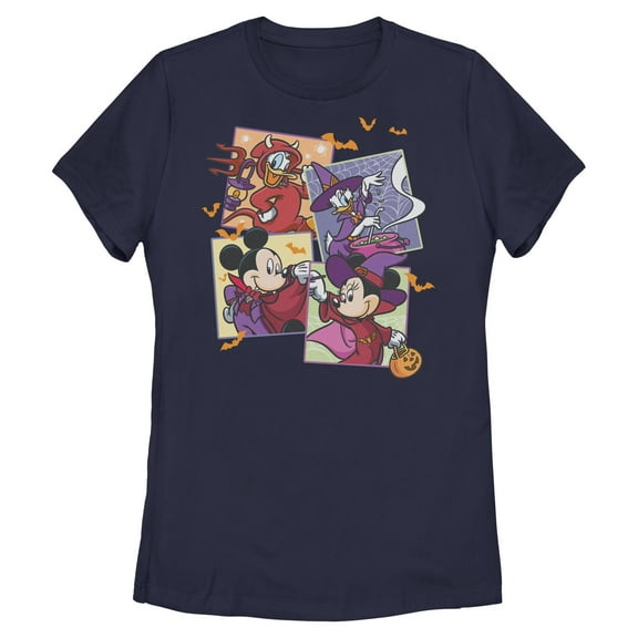 Womens Mickey & Friends Halloween Crew Portraits T Shirt