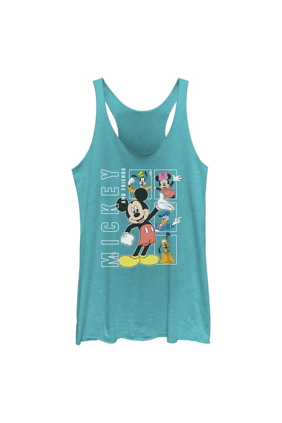 Womens Mickey & Friends Happy Pals Racerback Tank