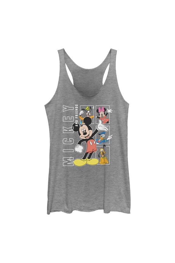 Womens Mickey & Friends Happy Pals Racerback Tank