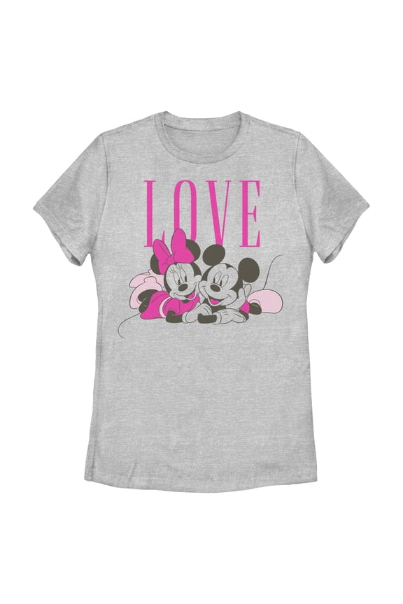 Womens Mickey & Friends Love Pink Pals T Shirt