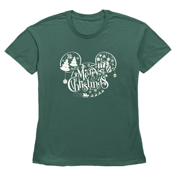 Womens Mickey & Friends Mickey and Friends Mousey Christmas T Shirt
