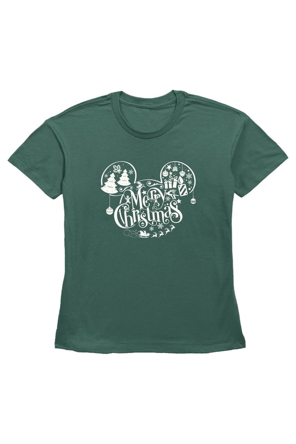 Womens Mickey & Friends Mickey and Friends Mousey Christmas T Shirt