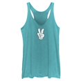 thumbnail image 1 of Womens Mickey & Friends Peace Sign Gloves Racerback Tank, 1 of 4