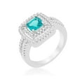 thumbnail image 1 of Womens Micro-Pave Vintage Ring, Aqua - Size 5, 1 of 1