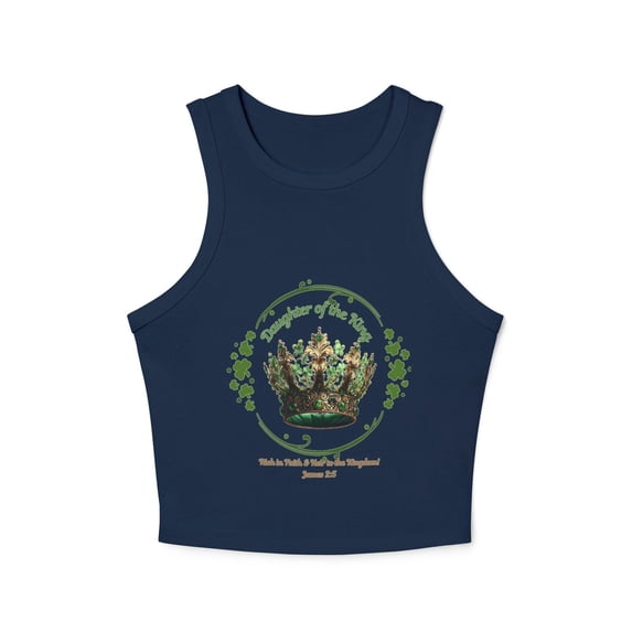 Womens Micro Rib Racer Tank Top