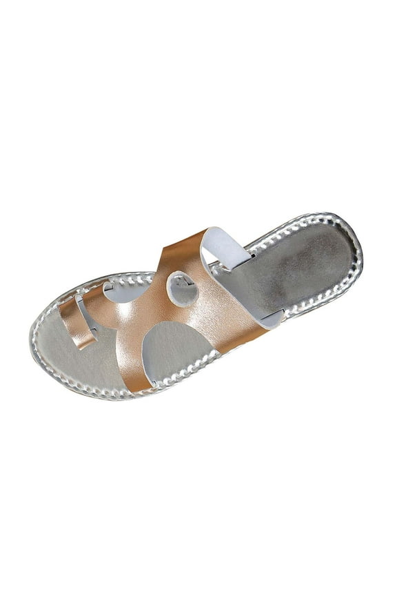 Womens Microfiber Comfort Foam Support Sandals Round Toe Dress Dressy Slip On Casual Cute Comfort Bride Bridal Wedding Designer Date Flat Sandals Summer Shoes Slides