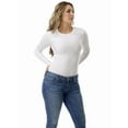 thumbnail image 1 of Womens Microfiber Compression Crew Neck Top Long Sleeve, 1 of 2