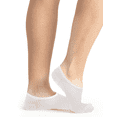 thumbnail image 1 of On The Go Women's White MicroFiber Footies 2 Pair Socks, 1 of 2