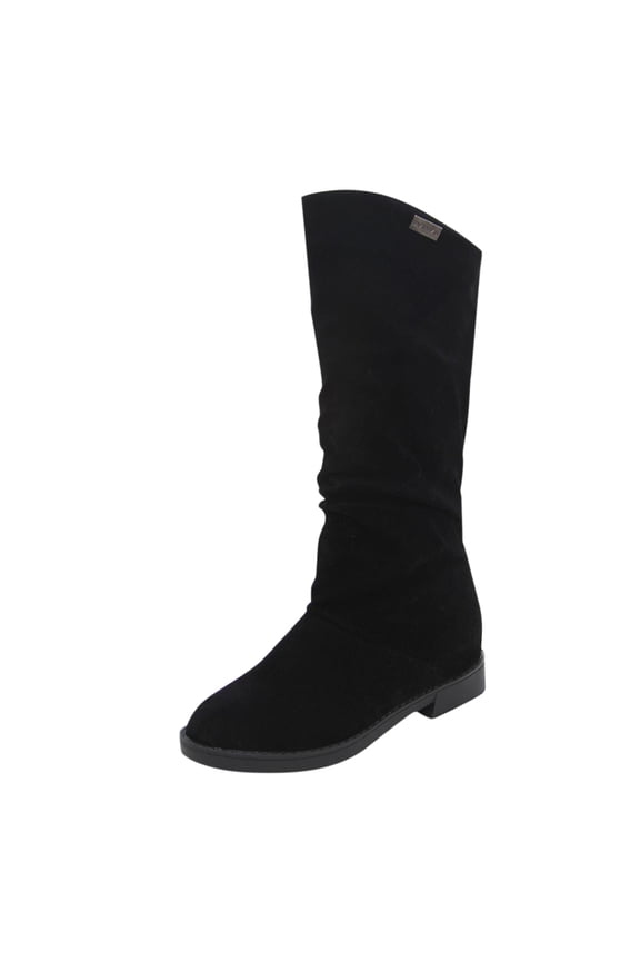 Womens Mid Calf Boots Boots Soft Winter Suede Autumn Midsolid Warm Boots Classic Color Lowheel Boots