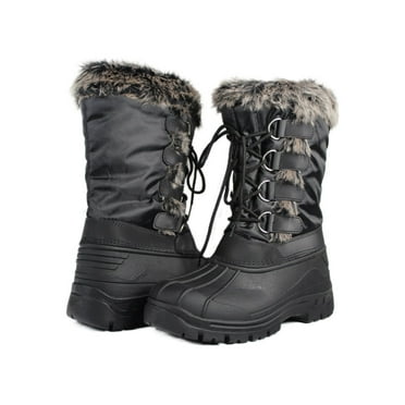 Snow Boots Women Winter Boots Cold-proof Ski Boots Warm Mid-calf Space ...