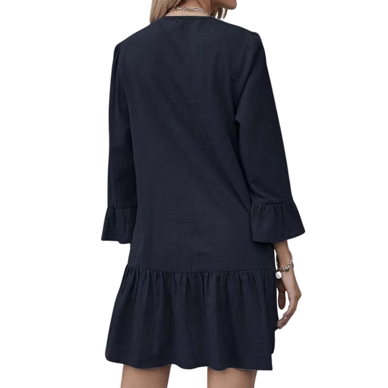 fit and flare mini black dress Fit & Flare Dress (Black) main image 1