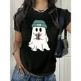 thumbnail image 1 of Womens Milk Tea Graphic Tee Casual T Shirt Tops Short Sleeve Round Neck Fashion and Comfortable Black S-5XL, 1 of 5