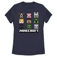 thumbnail image 1 of Womens Minecraft Animated Icon Faces T Shirt, 1 of 4