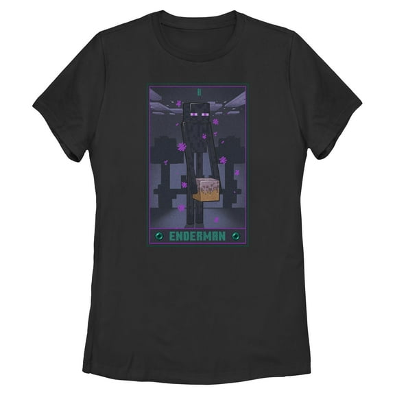 Womens Minecraft Enderman Tarot T Shirt