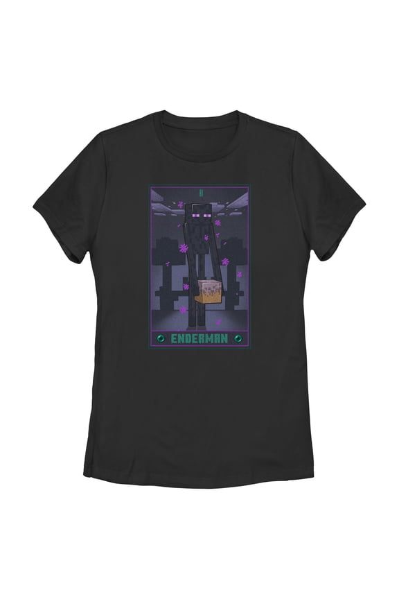 Womens Minecraft Enderman Tarot T Shirt