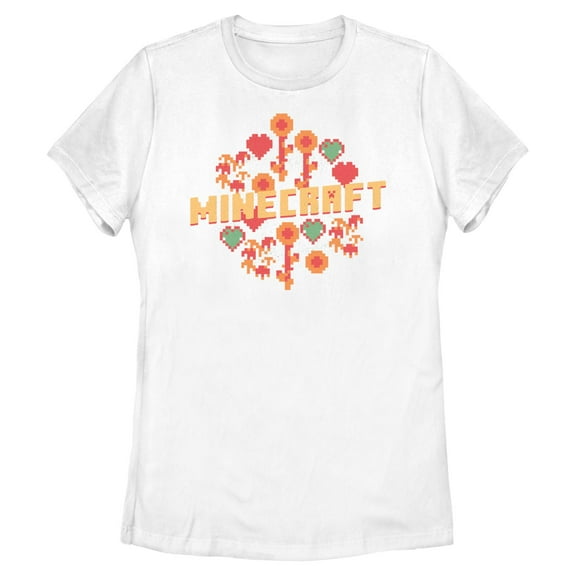 Womens Minecraft Flower Field T Shirt