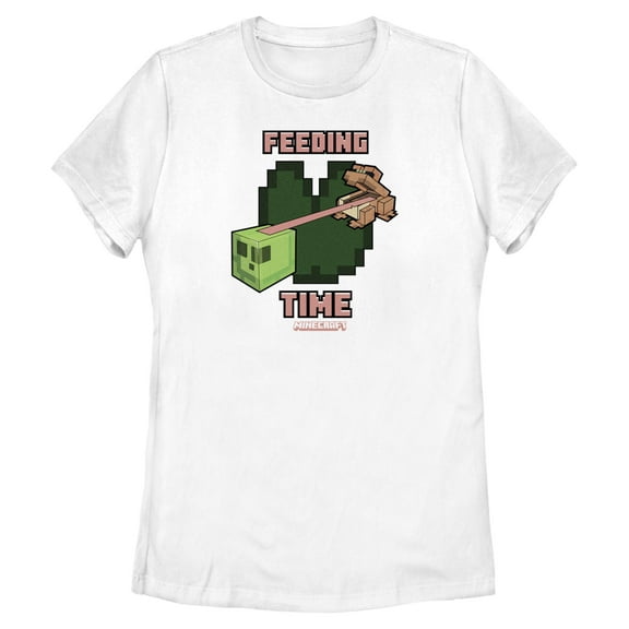 Womens Minecraft Frog Feeding Time T Shirt