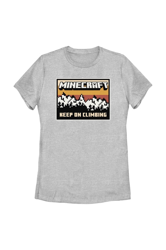 Womens Minecraft Keep On Climbing T Shirt