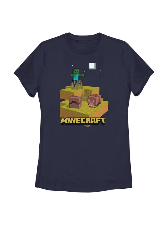 Womens Minecraft Night Armadillo T Shirt
