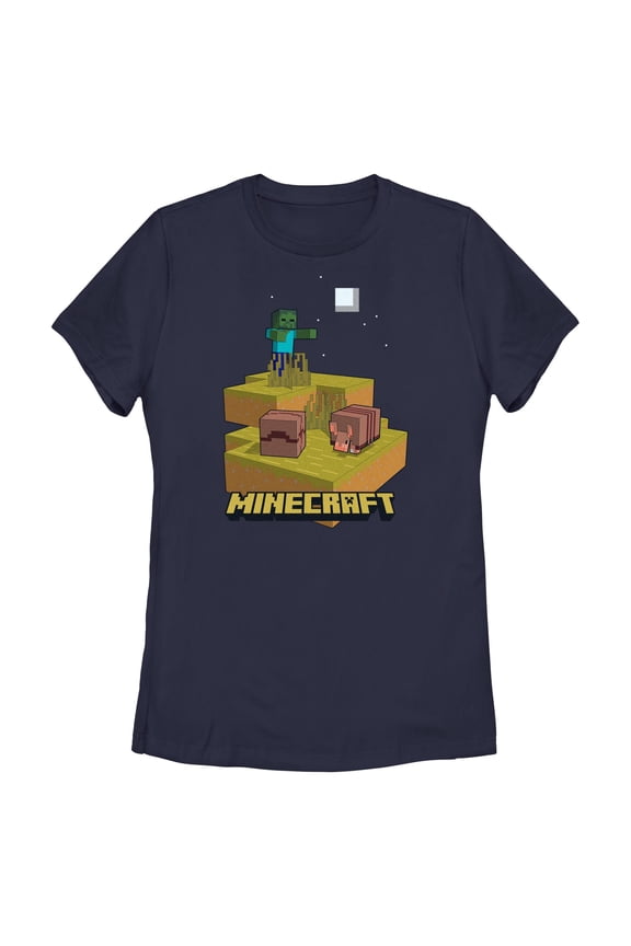 Womens Minecraft Night Armadillo T Shirt