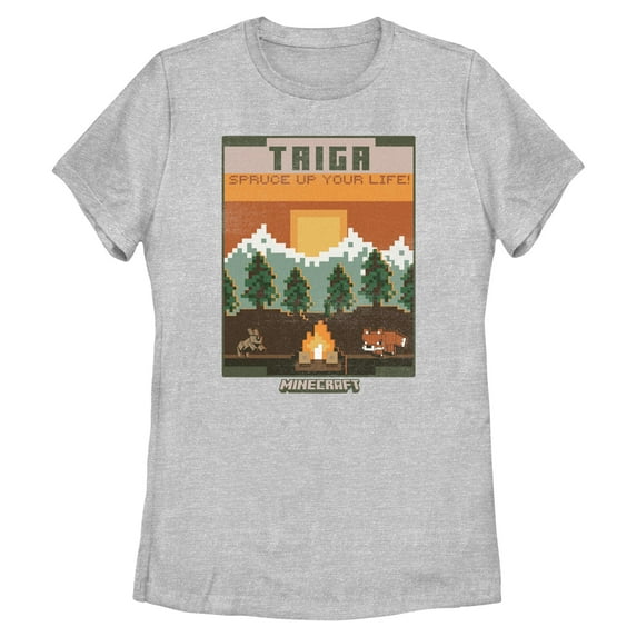 Womens Minecraft Taiga Spruce Up Your Life T Shirt