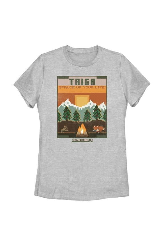 Womens Minecraft Taiga Spruce Up Your Life T Shirt