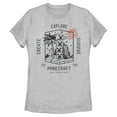 thumbnail image 1 of Womens Minecraft Tower Create Explore Survive T Shirt, 1 of 4