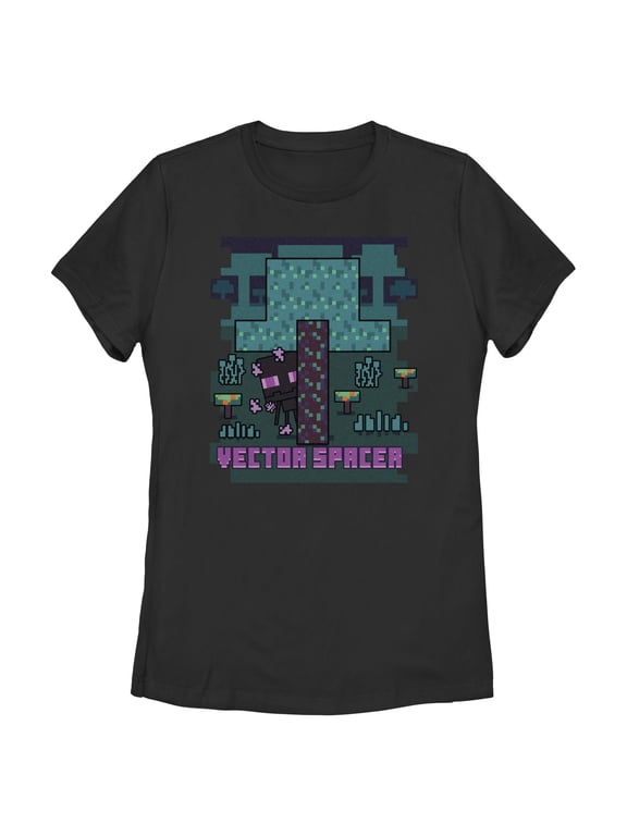 Womens Minecraft Vector Spacer T Shirt