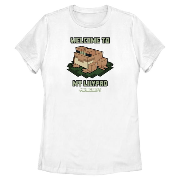 Womens Minecraft Welcome To My Lilypad T Shirt