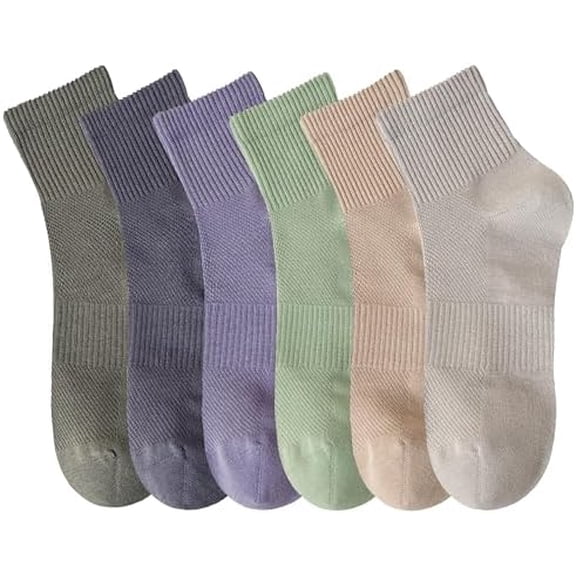 Womens Mini Crew Ankle Socks Athletic Casual Cotton Socks for Women