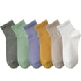 thumbnail image 1 of Womens Mini Crew Ankle Socks Pure Cotton Athletic Casual Socks for Women, 1 of 6