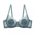 thumbnail image 1 of Womens Minimizer Bras, Women's Sexy Lace Bra Sheer Underwire Unlined Balconette Everyday Bras Lingerie S-XL, 1 of 8