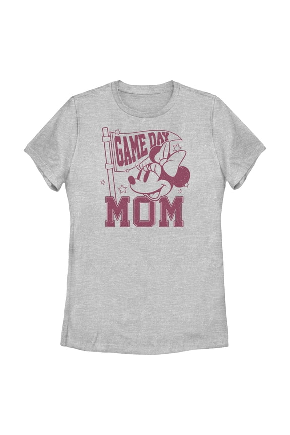 Womens Minnie Mouse Game Day Mom T Shirt