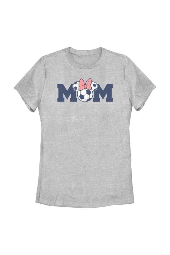 Womens Minnie Mouse Soccer Mom Logo T Shirt