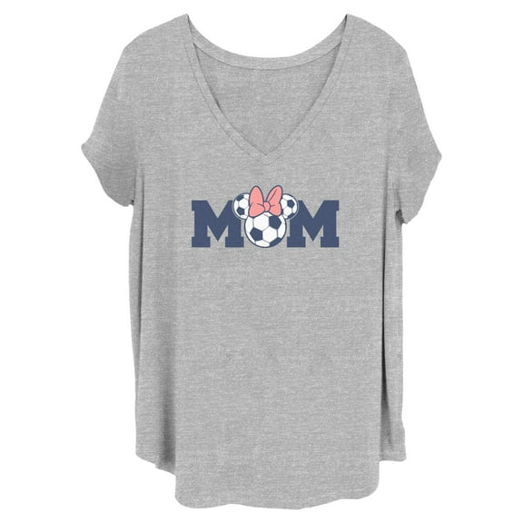 Womens Minnie Mouse Soccer Mom Logo T Shirt