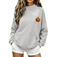 thumbnail image 1 of Womens Mock Neck Sweatshirt Turtleneck Tops for Women No Hood Tops College Clothes Turtleneck Sweater Plus Size Sweatshirt Long Sleeve Shirts for Women Lightweight Sweatshirts Baseball Sweatshirt, 1 of 5