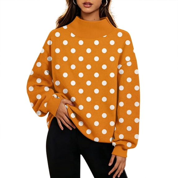 Womens Mock Neck Sweatshirts Oversized Pullover Fall Outfits, 3XL