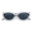 thumbnail image 1 of Womens Mod Beveled Thick Cat Eye Retro Fashion Plastic Sunglasses Slate - Black, 1 of 8