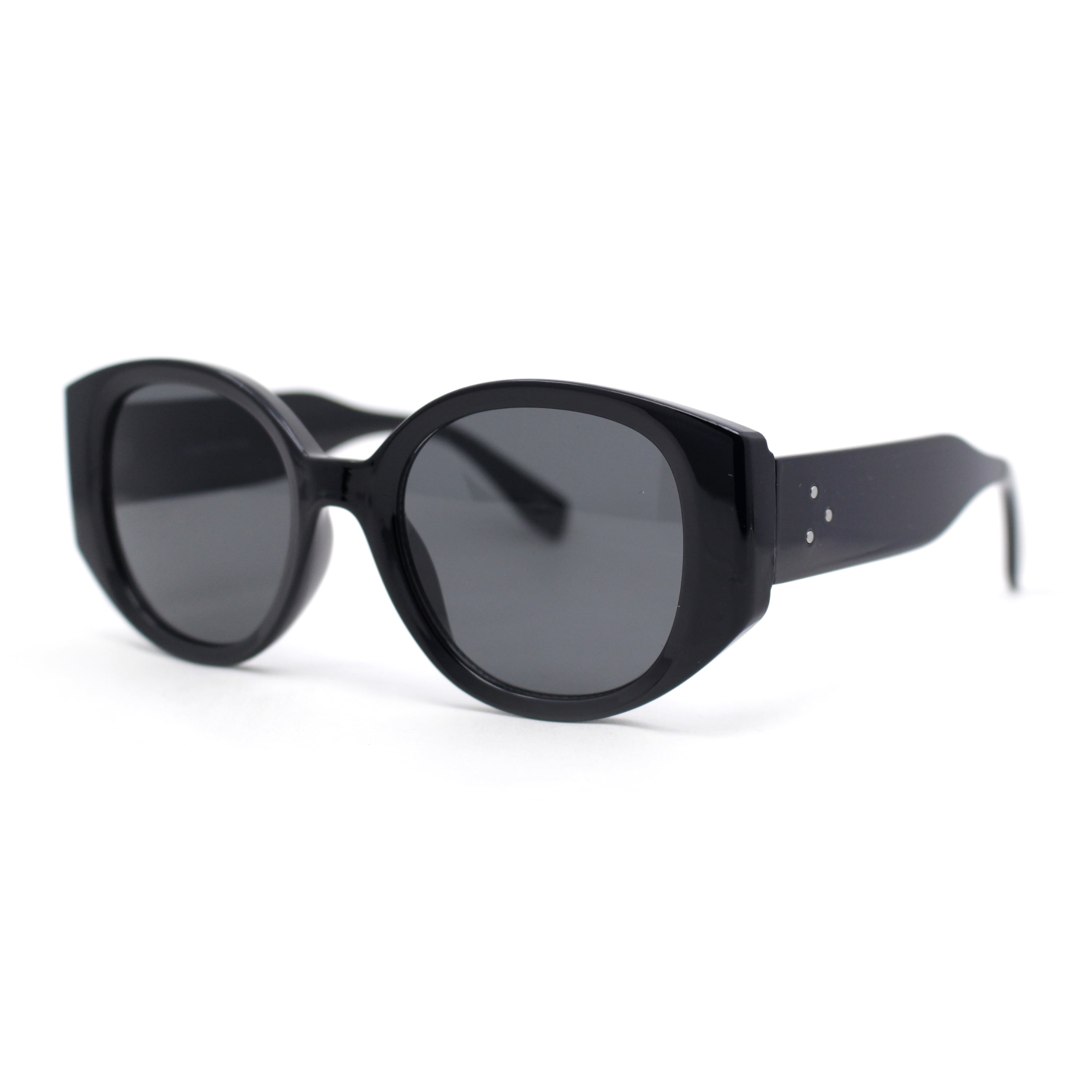 Chic Round Black Sunglasses Amazon.com: Black Round Keyhole Sunglasses Womens Retro Chic  main image 3