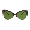 thumbnail image 1 of Womens Mod Gothic Unique Retro Panel Plastic Butterfly Designer Sunglasses Grey Pink Green, 1 of 4