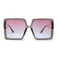 thumbnail image 1 of Womens Mod Luxe Square Plastic Butterfly Chic Sunglasses Slate Pink Blue, 1 of 4