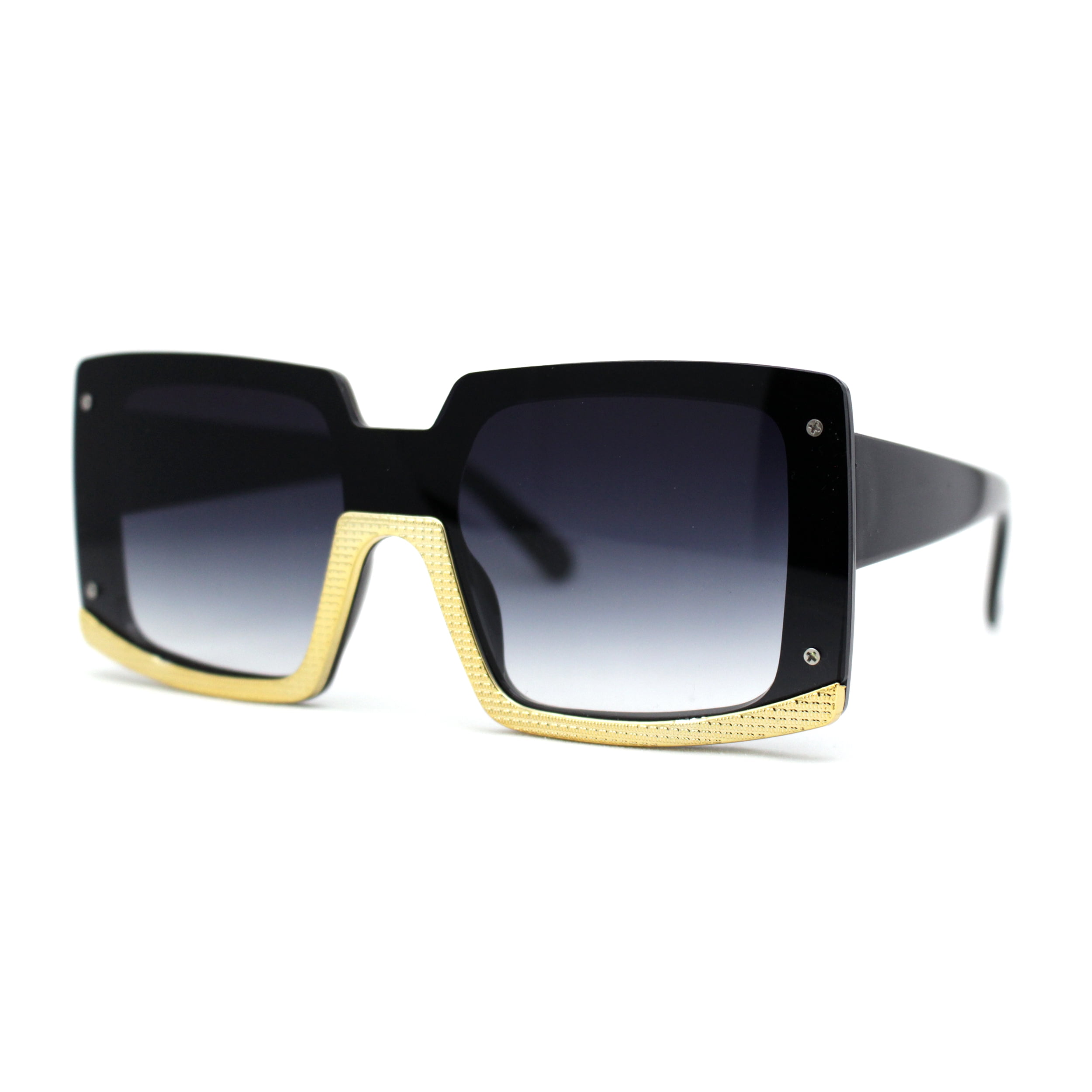Elegant Fashion Black Square Sunglasses Amazon.com: Azoxus Thick Square Frame Sunglasses for Women  main image 2