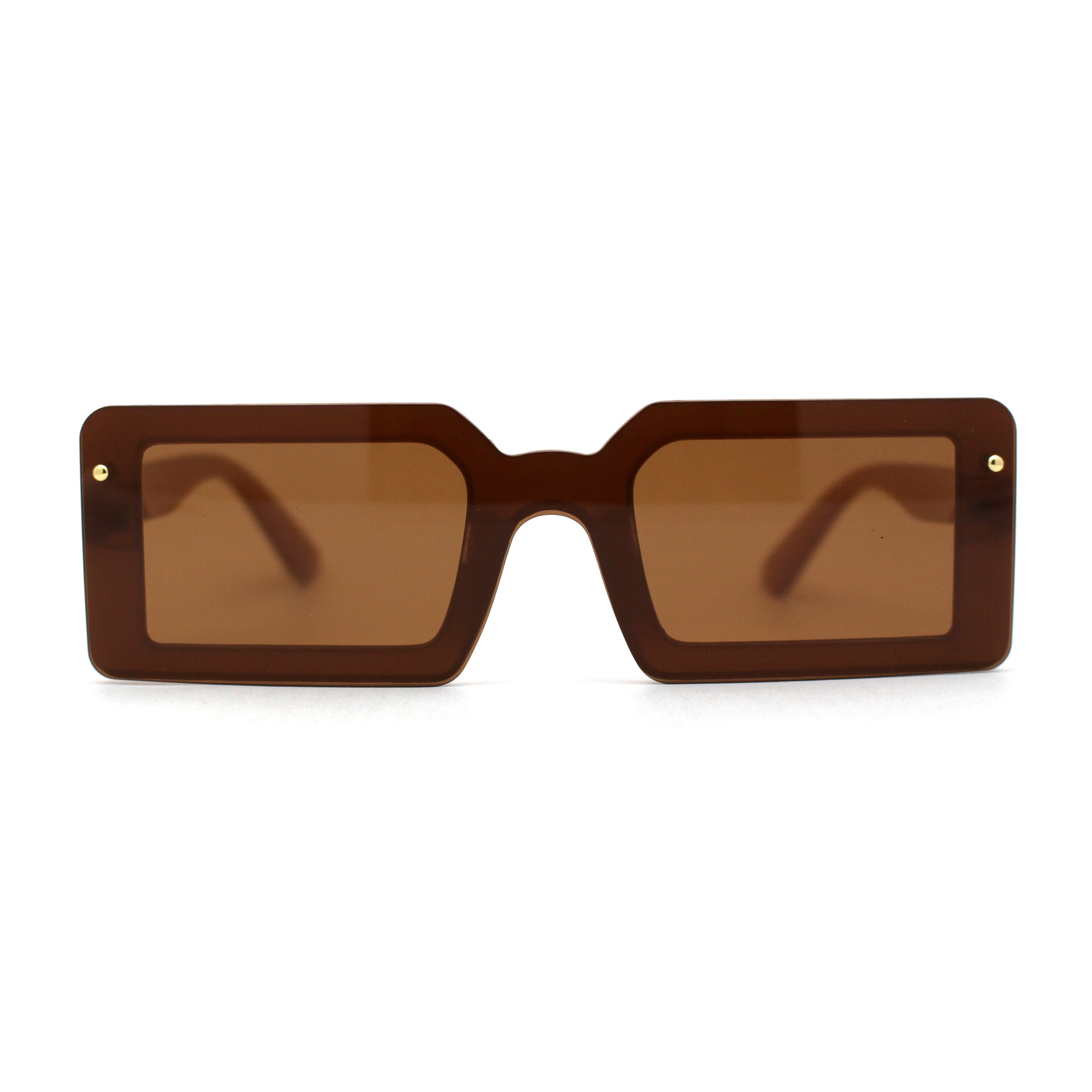 Futuristic sunglasses lion tan P30603 Lion Squared Aviators Wholesale Sunglasses - Frontier  main image 2