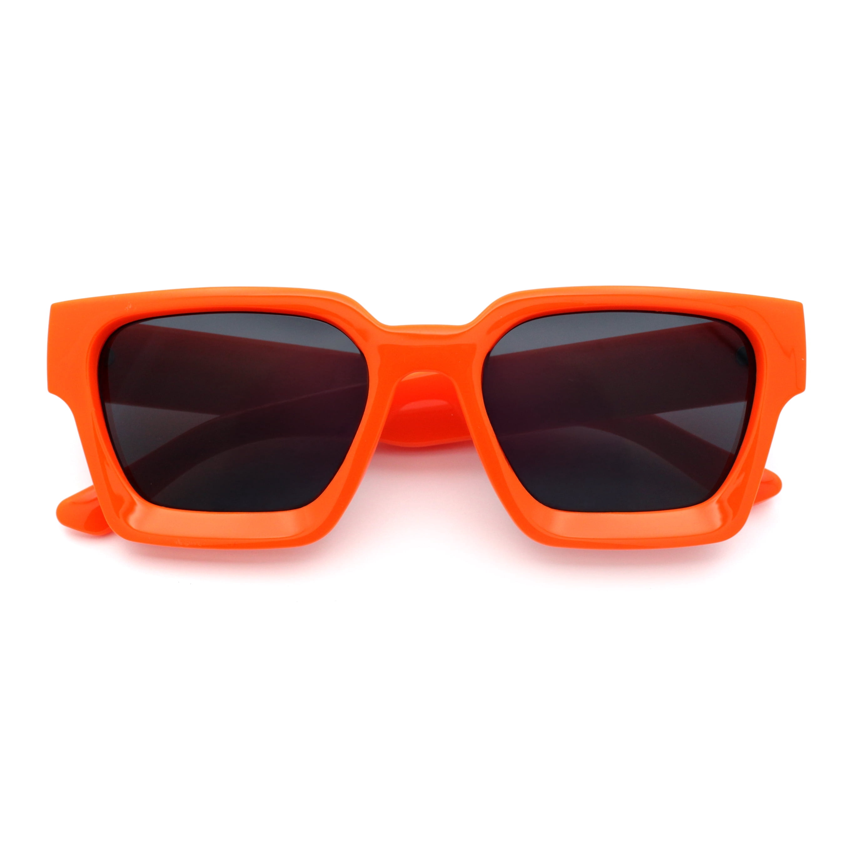 Womens Mod Pop Color Beveled Thick Horn Rim Plastic Fashion  display picture 1