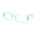 thumbnail image 1 of Womens Mod Rectangle Fashionable Blue Light Filter Computer Glasses Blue, 1 of 4